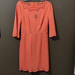 Trina Turk Orange Delight Scallop Dress SIZE 6 NEW WITH TAGS